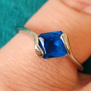 Bright Blue Square 🟦 Ring 💍